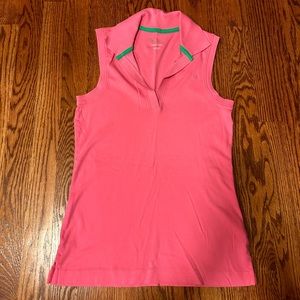 Lilly Pulitzer size small Golf collared sleeveless 100% Pima cotton